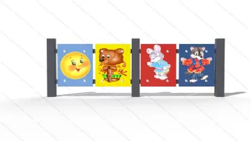 Ограждение для детской площадки Колобок Ограждение для детской площадки Колобок