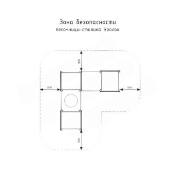 Песочница-столик уголок Песочница-столик уголок