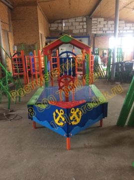 Песочница Кораблик с крышкой Песочница Кораблик с крышкой