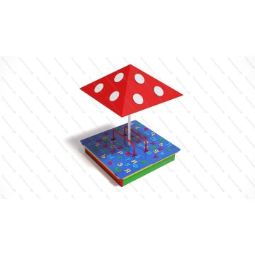 Песочница Азбука с грибком Песочница Азбука с грибком