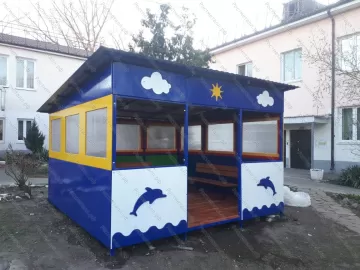 Теневой навес игровой Дельфин 30 м2 Теневой навес игровой Дельфин 30 м2