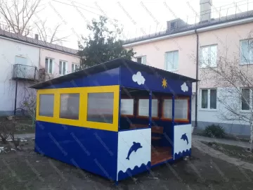 Теневой навес игровой Дельфин 30 м2 Теневой навес игровой Дельфин 30 м2