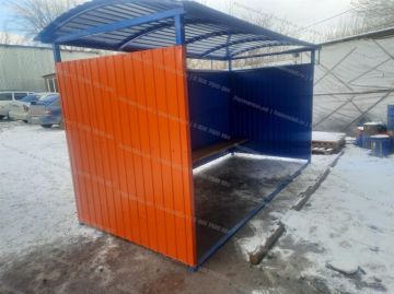 Автобусная остановка  ОМ-6 4м профнастил