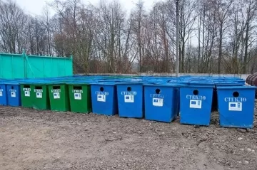 Контейнер металлический 0,75м3 для раздельного сбора мусора - для стекла