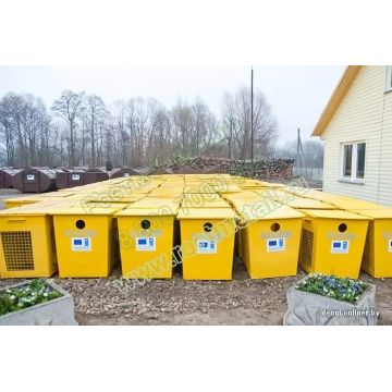 Контейнер металлический 0,75м3 для раздельного сбора мусора - для пластика