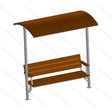 Скамья с навесом 02