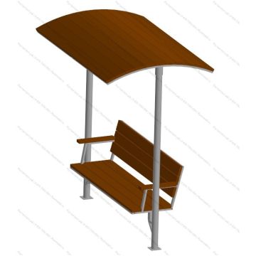 Скамья с навесом 02