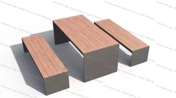 Стол со скамьями Стол со скамьями