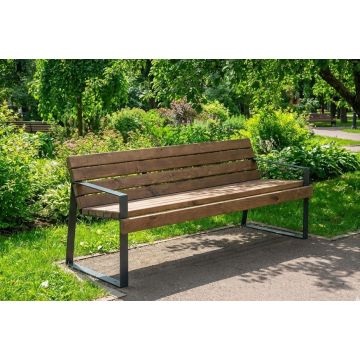 Скамейка уличная РМ со спинкой