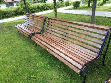 Скамейка парковая Дебют со спинкой Скамейка парковая Дебют со спинкой