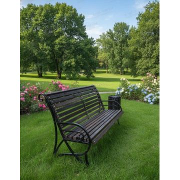 Скамейка парковая Дебют 02 со спинкой