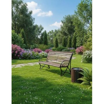 Скамейка парковая Дебют 02 со спинкой