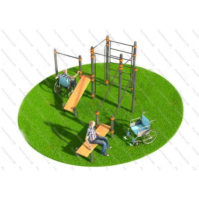Спортивный комплекс для инвалидов-колясочников 006