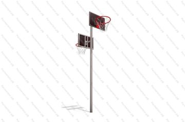 Щит баскетбольный двусторонний со стойкой