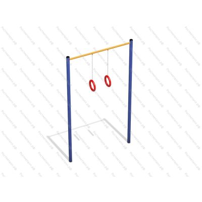 Турник с кольцами 02