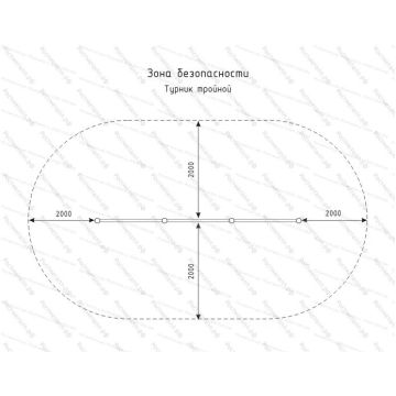 Турник тройной Турник тройной