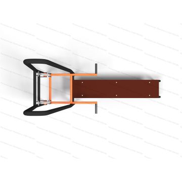 Уличный тренажер Жим лежа с амортизаторами