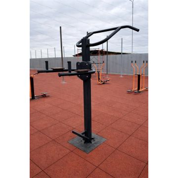 Тренажер уличный Брусья-пресс+турник КВ