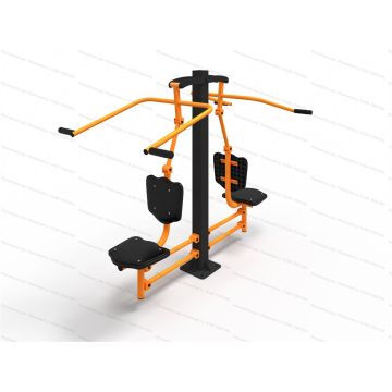 Тренажер уличный Верхняя тяга двойной КВ