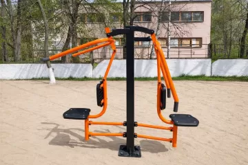 Тренажер уличный Жим от груди + верхняя тяга КВ