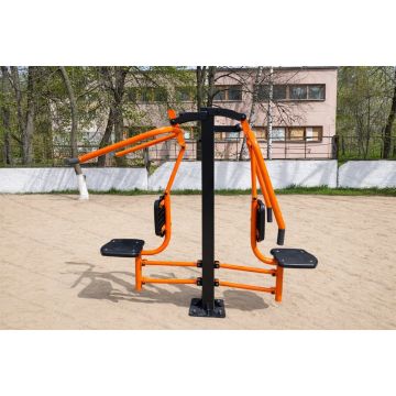 Тренажер уличный Жим от груди + верхняя тяга КВ Тренажер уличный Жим от груди + верхняя тяга КВ