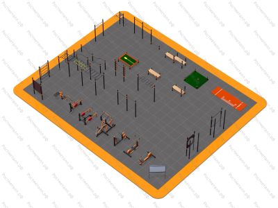 Перечень спортивно - технологического оборудования (20х25) метров