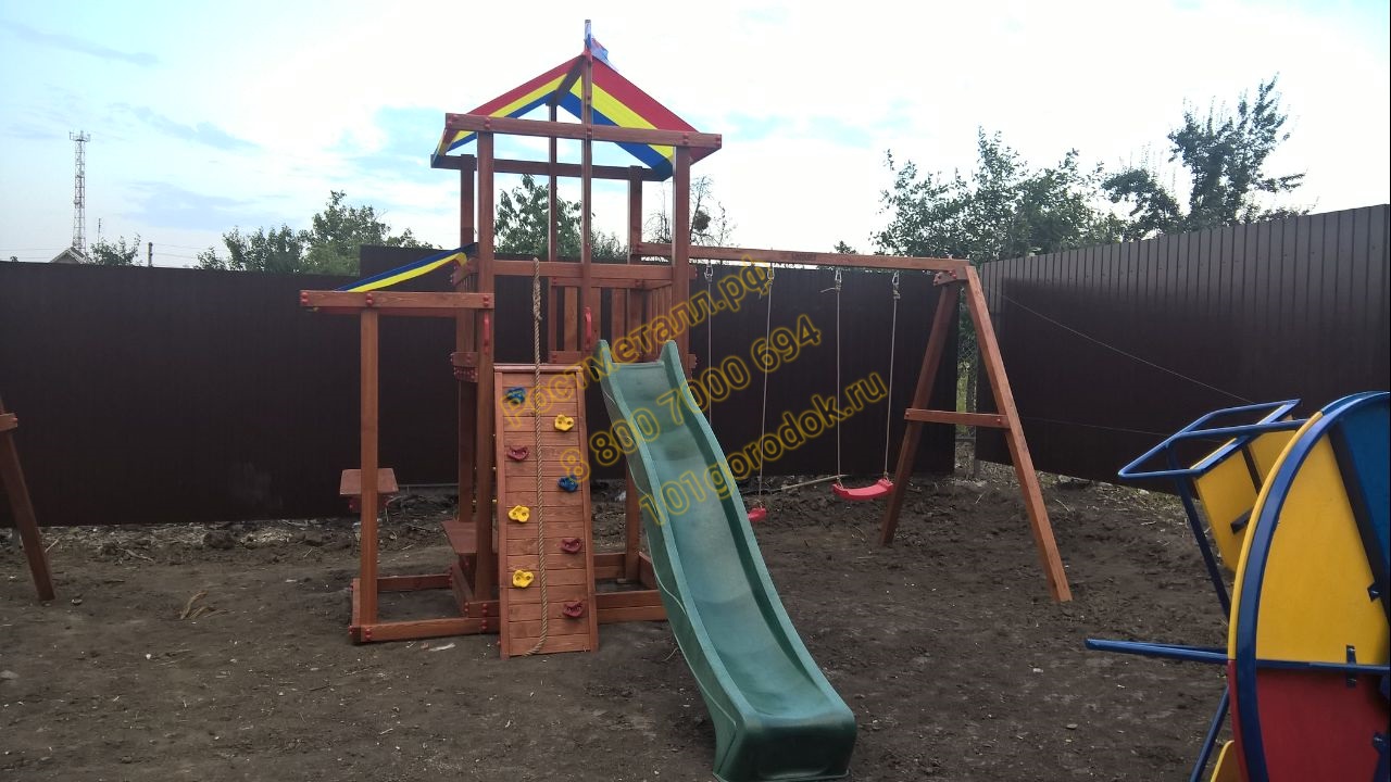 Деревянные игровые комплексы для детей для улицы