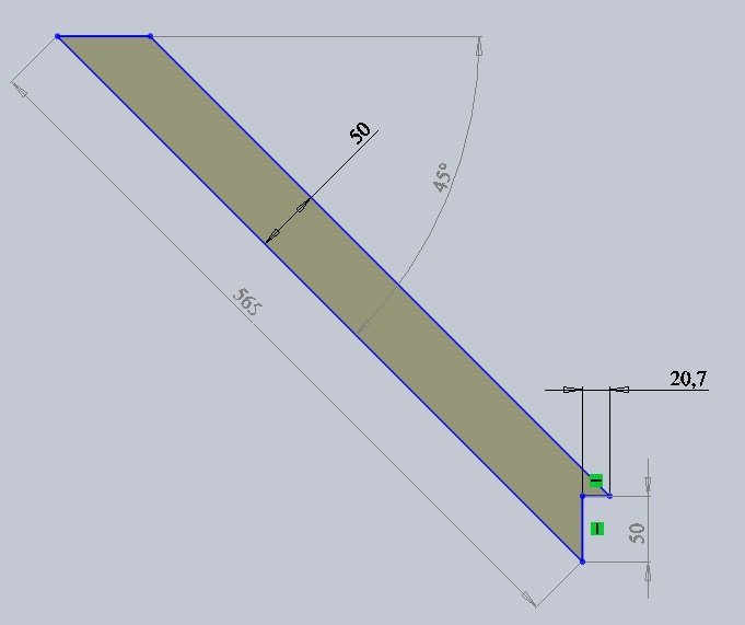 Планка жесткости угловая